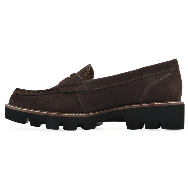 Summit By White Mountain Gunner Loafer - Coco Brown Suede