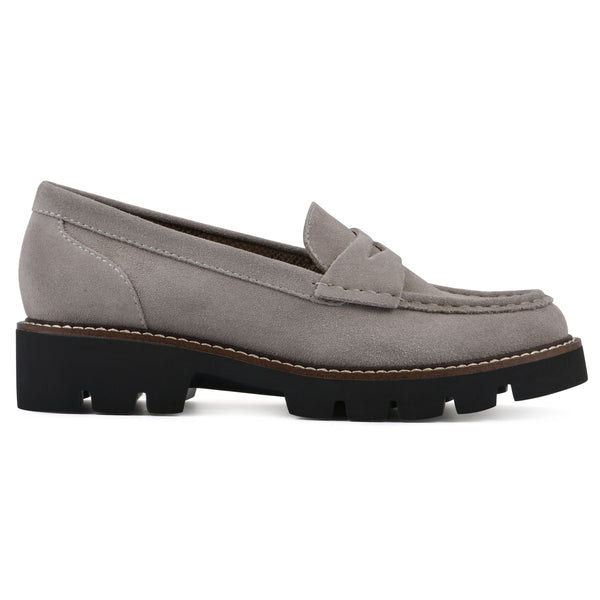 Summit By White Mountain Gunner Loafer - Light Taupe Suede