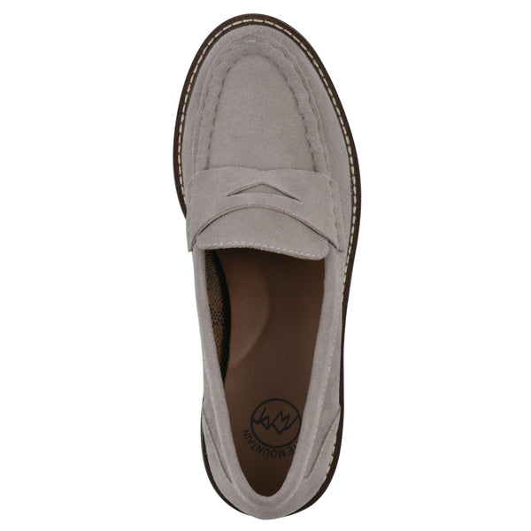 Summit By White Mountain Gunner Loafer - Light Taupe Suede