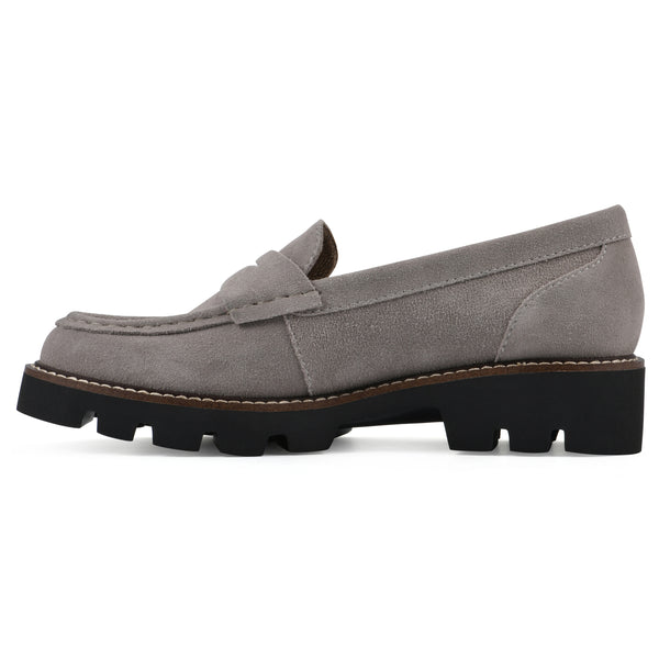 Summit By White Mountain Gunner Loafer - Light Taupe Suede