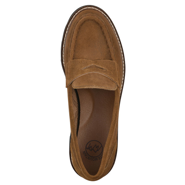 Summit By White Mountain Gunner Loafer - Mid Brown Suede