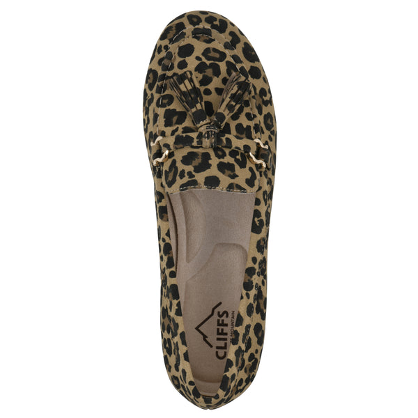 Summit By White Mountain Gush Loafer - Tan Leopard Print