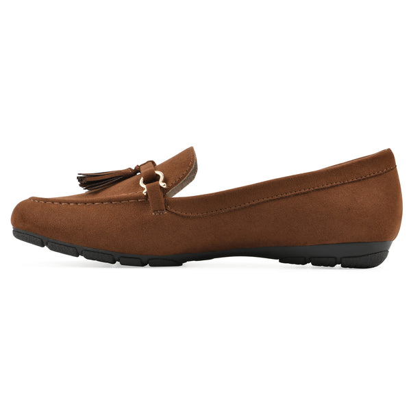 Summit By White Mountain Gush Loafer - Whiskey Fabric