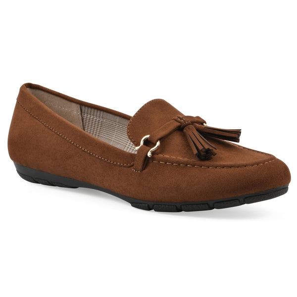 summit by white mountain Gush Loafer - Whiskey Fabric