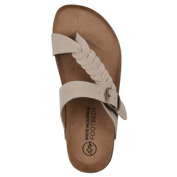 Summit By White Mountain Happier Footbeds Sandal - Sandal Wood Suede