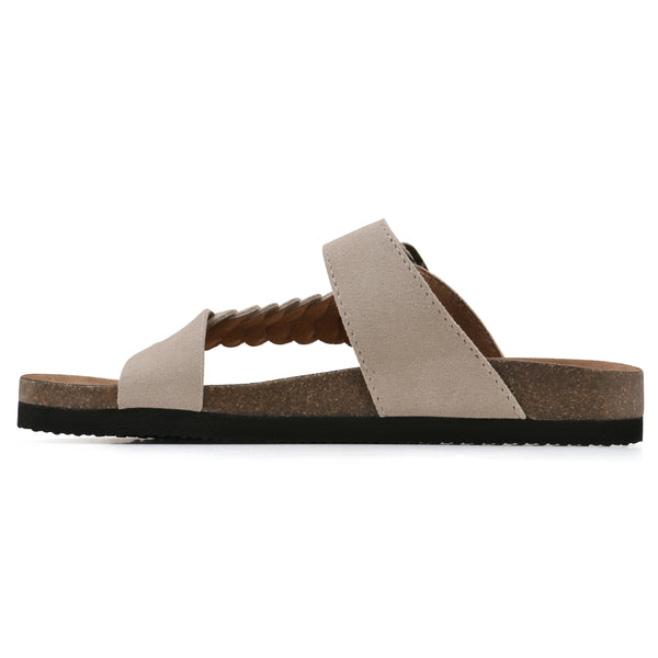Summit By White Mountain Happier Footbeds Sandal - Sandal Wood Suede