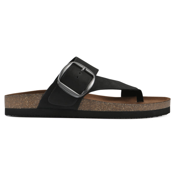 Summit By White Mountain Harley Footbeds Sandal - Black