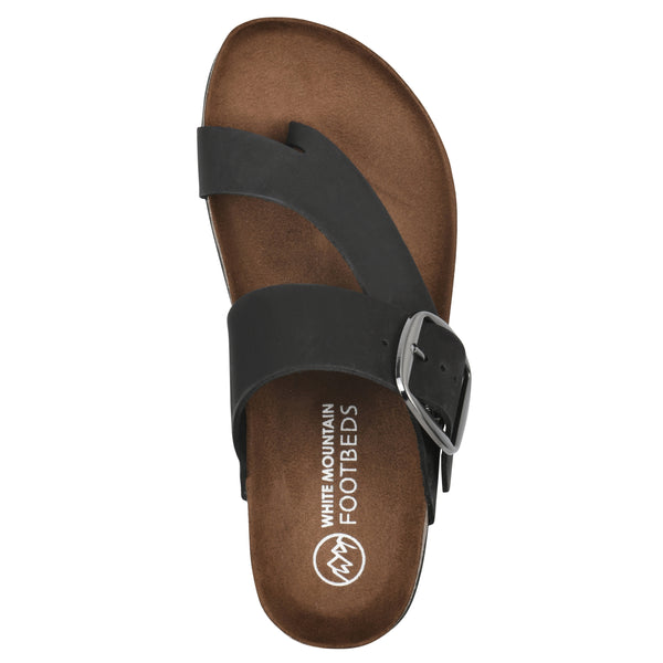 Summit By White Mountain Harley Footbeds Sandal - Black