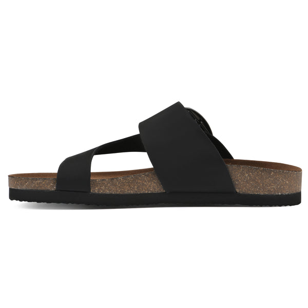 Summit By White Mountain Harley Footbeds Sandal - Black