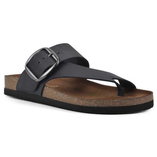 summit by white mountain Harley Footbeds Sandal - Navy Leather