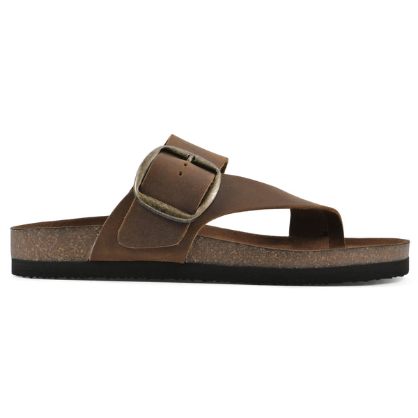 Summit By White Mountain Harley Footbeds Sandal - Whiskey Leather