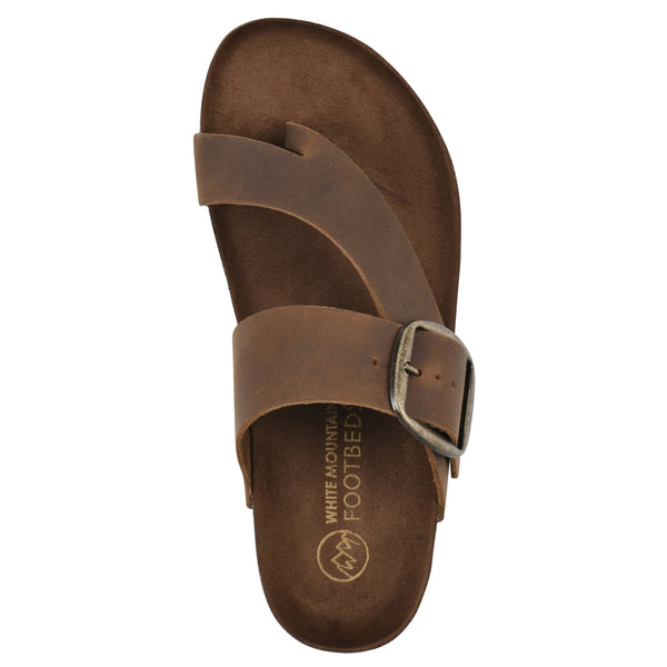 Summit By White Mountain Harley Footbeds Sandal - Whiskey Leather