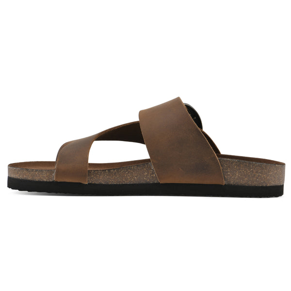 Summit By White Mountain Harley Footbeds Sandal - Whiskey Leather