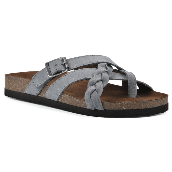 summit by white mountain Harrington Footbeds Sandal - Blue Raspberry Suede