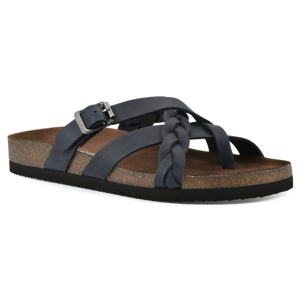 summit by white mountain Harrington Footbeds Sandal - Navy Leather