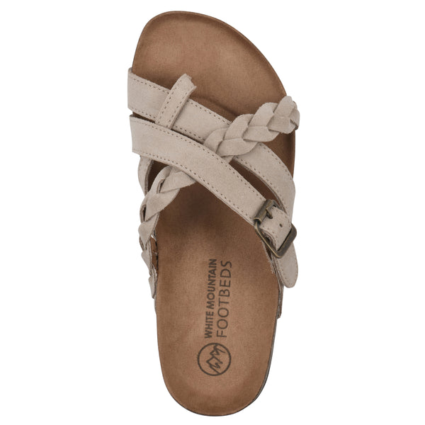 Summit By White Mountain Harrington Footbeds Sandal - Sandal Wood Suede