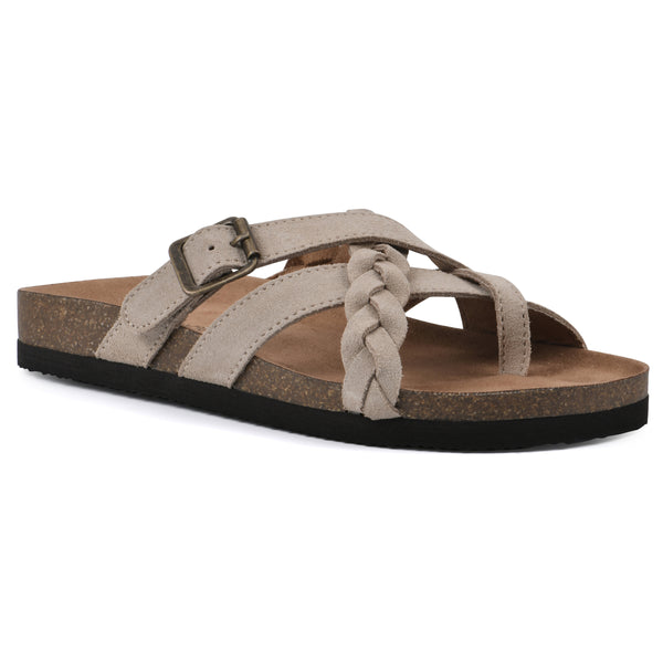 summit by white mountain Harrington Footbeds Sandal - Sandal Wood Suede