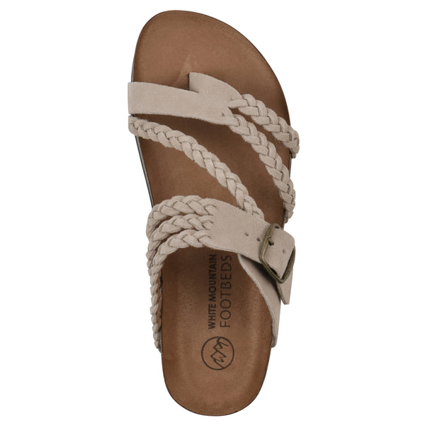 Summit By White Mountain Hayleigh Footbeds Sandal - Sandal Wood Suede