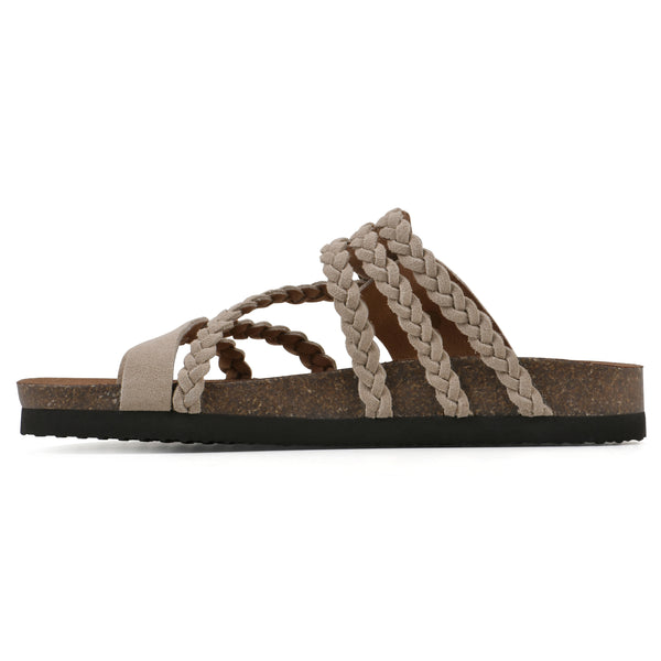 Summit By White Mountain Hayleigh Footbeds Sandal - Sandal Wood Suede