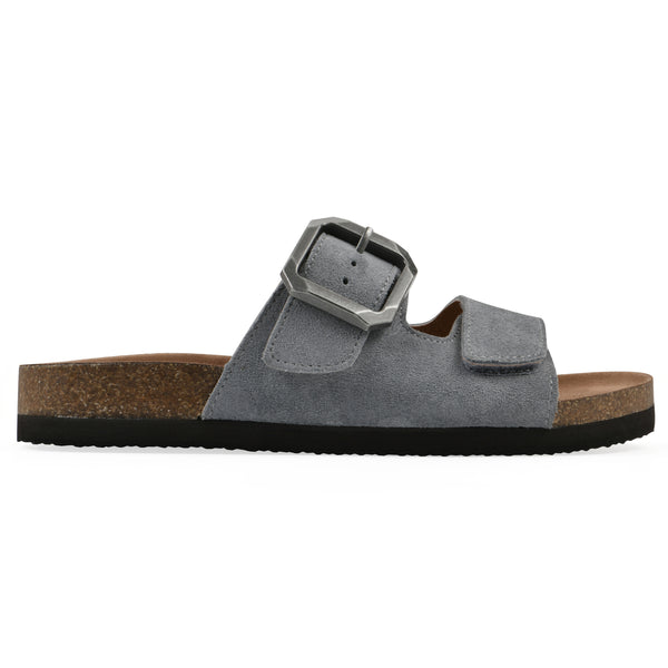 Summit By White Mountain Hayloft Footbeds Sandal - Blue Raspberry Suede