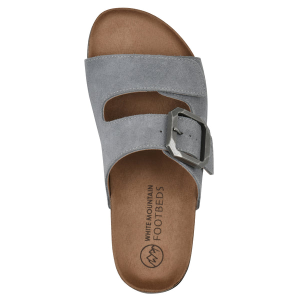 Summit By White Mountain Hayloft Footbeds Sandal - Blue Raspberry Suede