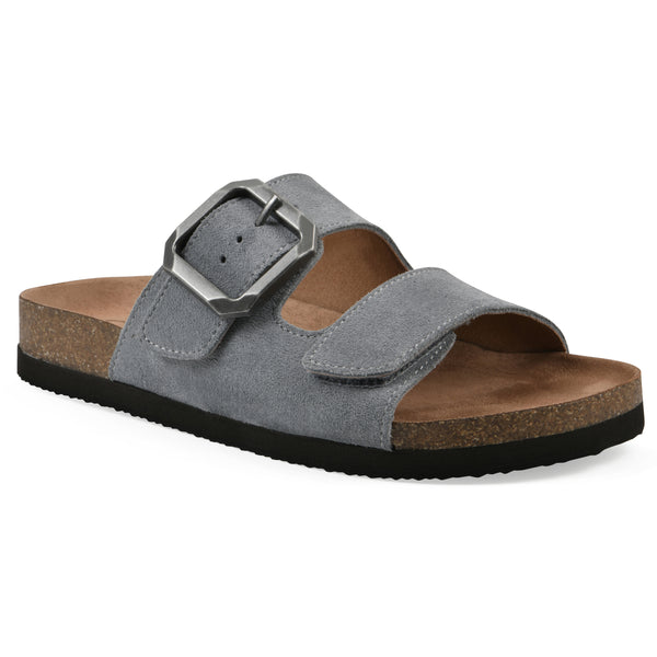 summit by white mountain Hayloft Footbeds Sandal - Blue Raspberry Suede