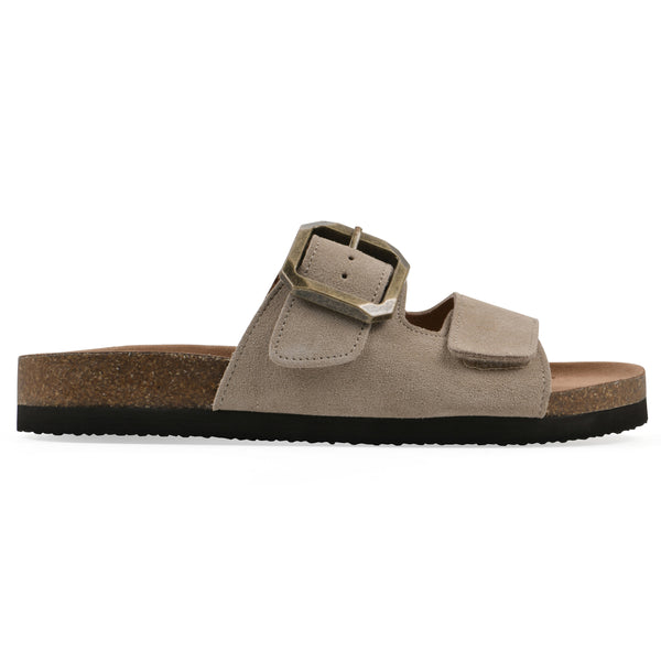 Summit By White Mountain Hayloft Footbeds Sandal - Sandal Wood Suede