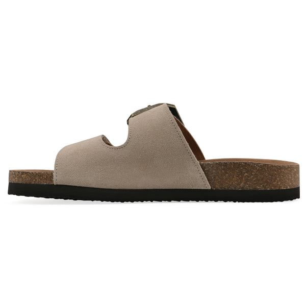 Summit By White Mountain Hayloft Footbeds Sandal - Sandal Wood Suede