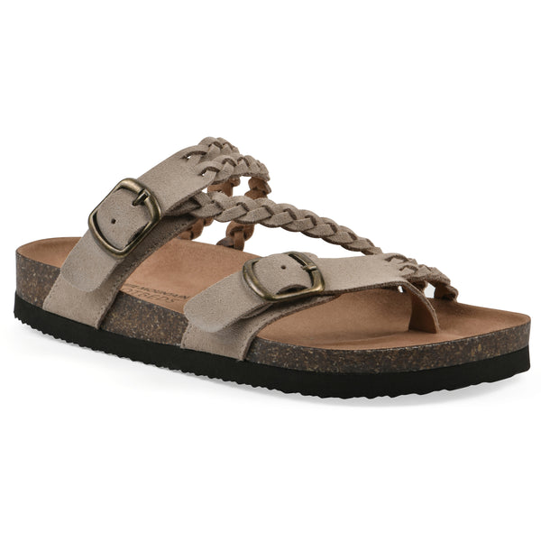 summit by white mountain Haziest Footbeds Sandal - Sandal Wood Suede