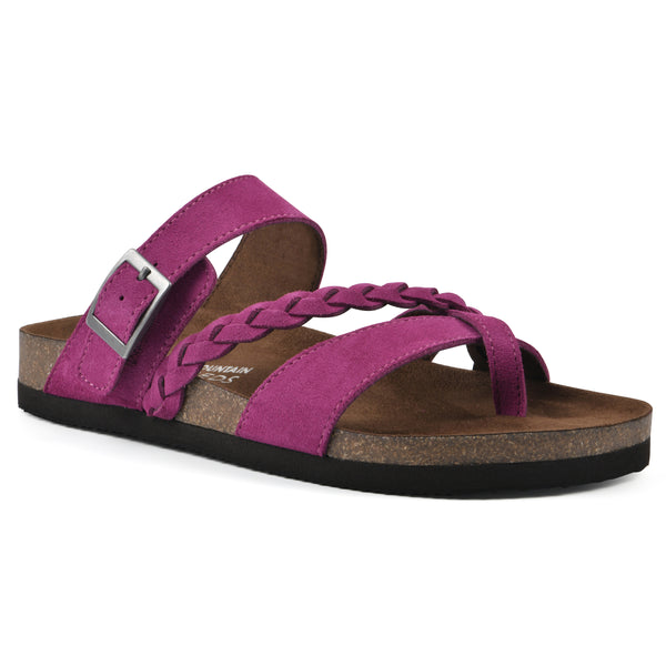 summit by white mountain Hazy Footbeds Sandal - Purple Rain Suede