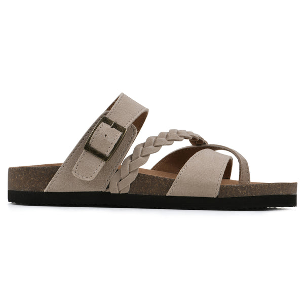 Summit By White Mountain Hazy Footbeds Sandal - Sandal Wood Suede