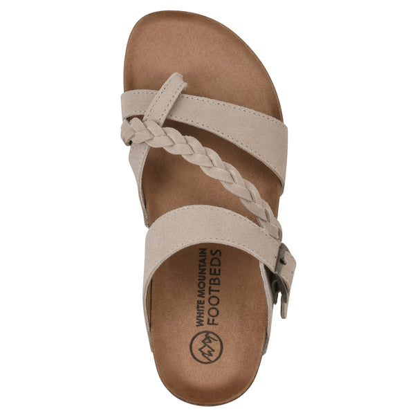 Summit By White Mountain Hazy Footbeds Sandal - Sandal Wood Suede