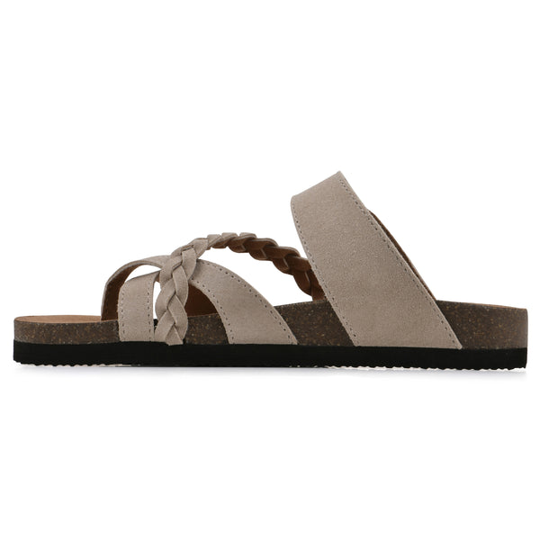 Summit By White Mountain Hazy Footbeds Sandal - Sandal Wood Suede