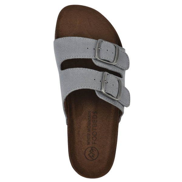 Summit By White Mountain Helga Footbeds Sandal - Blue Raspberry Suede