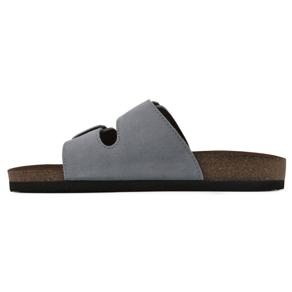 Summit By White Mountain Helga Footbeds Sandal - Blue Raspberry Suede
