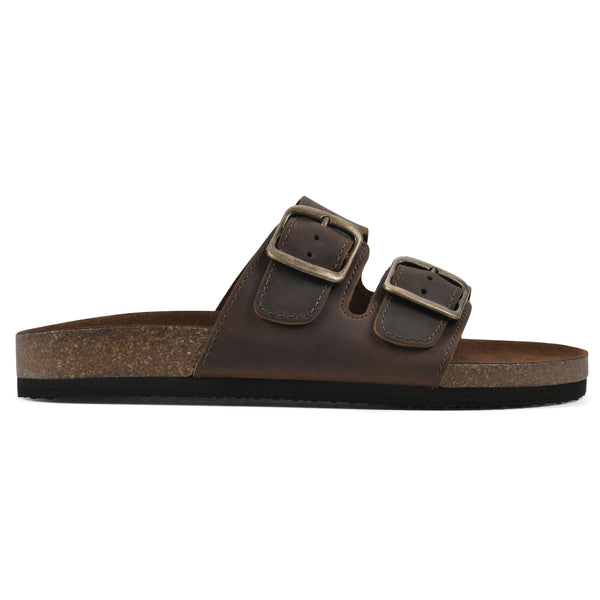 Summit By White Mountain Helga Footbeds Sandal - Brown Leather