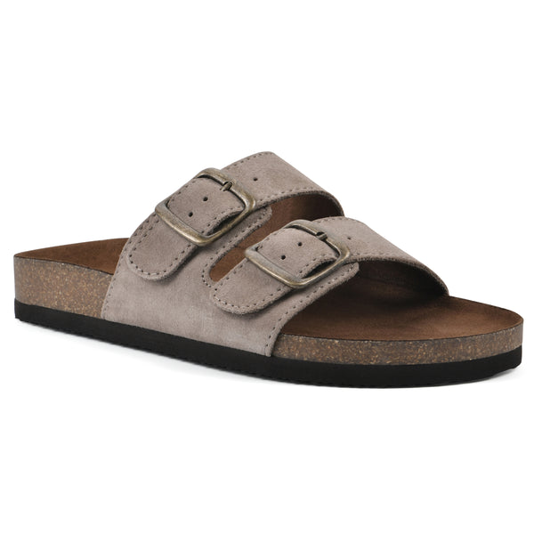 summit by white mountain Helga Footbeds Sandal - Light Taupe Suede
