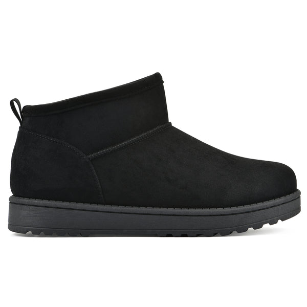 Summit By White Mountain Inspa Bootie - Black Faux Suede