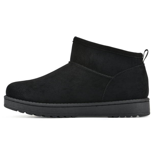 Summit By White Mountain Inspa Bootie - Black Faux Suede