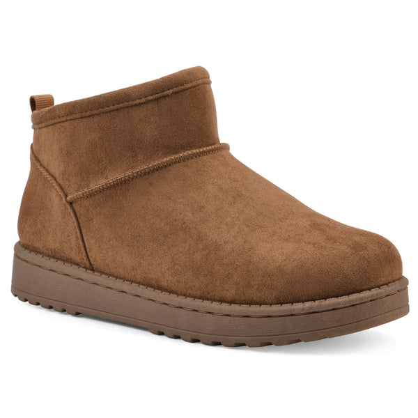 summit by white mountain Inspa Bootie - Chestnut Faux Suede