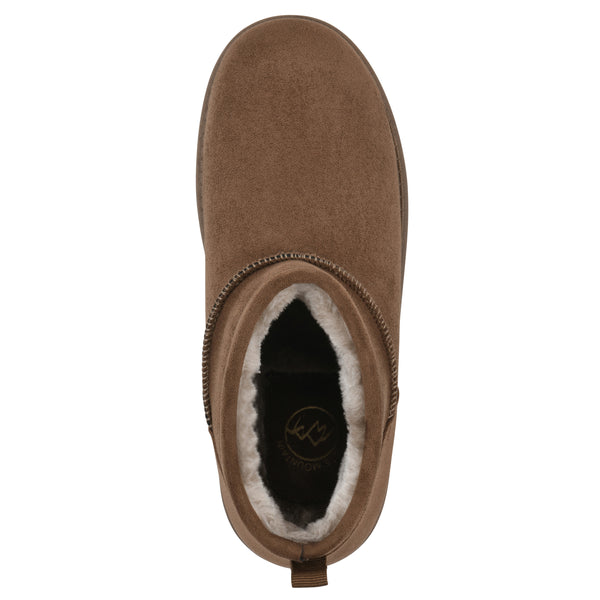 Summit By White Mountain Inspa Bootie - Dark Chocolate Faux Suede