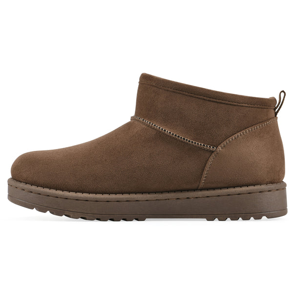 Summit By White Mountain Inspa Bootie - Dark Chocolate Faux Suede