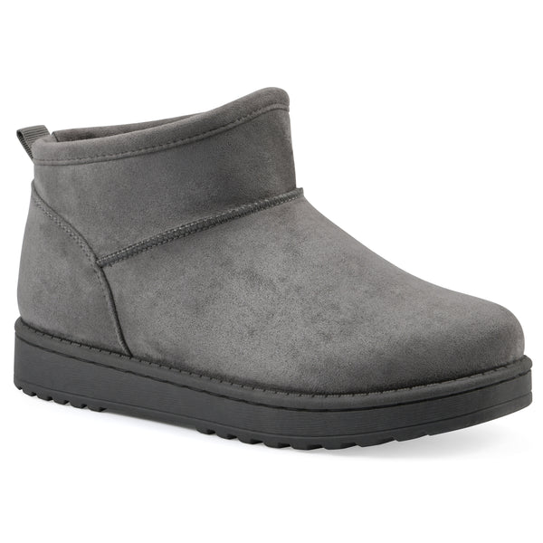 summit by white mountain Inspa Bootie - Grey Faux Suede