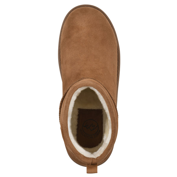 Summit By White Mountain Inspo Bootie - Whiskey Suede