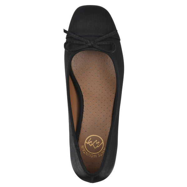 Summit By White Mountain Lately Heel - Black Shimmer Fabric