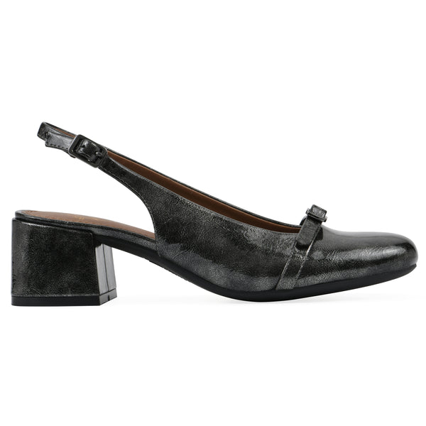 Summit By White Mountain Later Slingback Heel - Pewter Patent