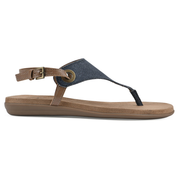 Summit By White Mountain London Sandal - Denim Blue Fabric