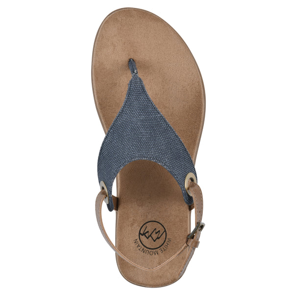 Summit By White Mountain London Sandal - Denim Blue Fabric