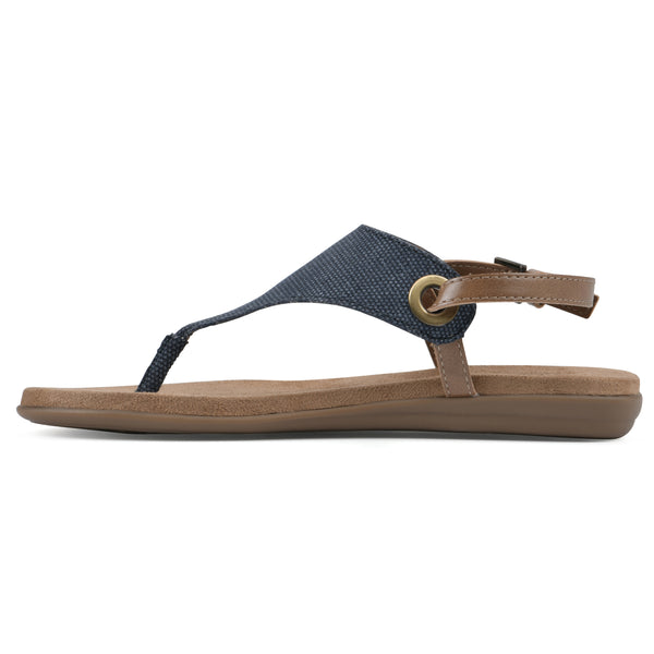 Summit By White Mountain London Sandal - Denim Blue Fabric