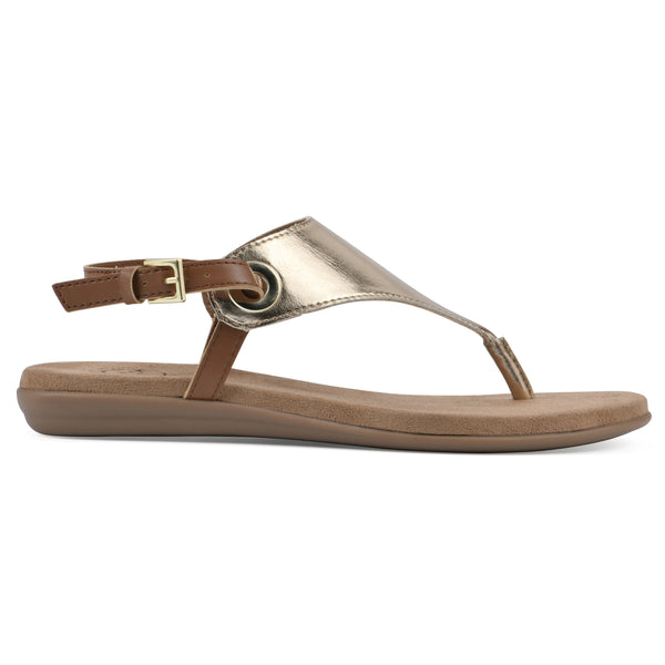 Summit By White Mountain London Sandal - Gold Metallic